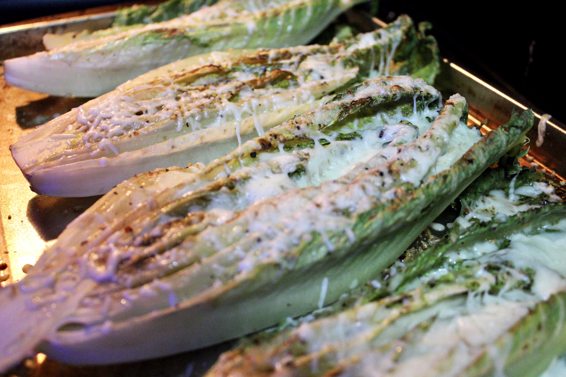 Grilled Romaine: Broiler Style
